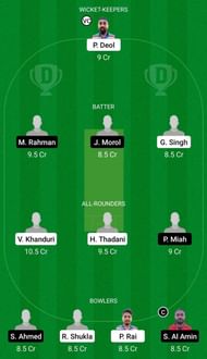 AMD vs NFCC Dream11 Team - 2